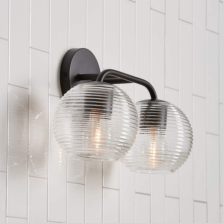 Image 1 Capital Lighting Dolan 2 Light Vanity Matte Black