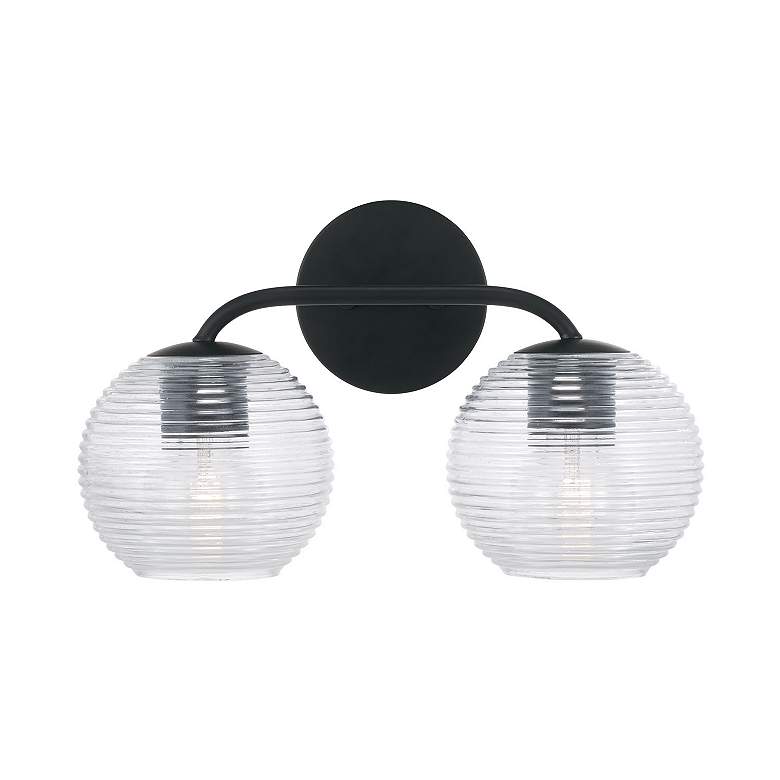 Image 4 Capital Lighting Dolan 2 Light Vanity Matte Black more views