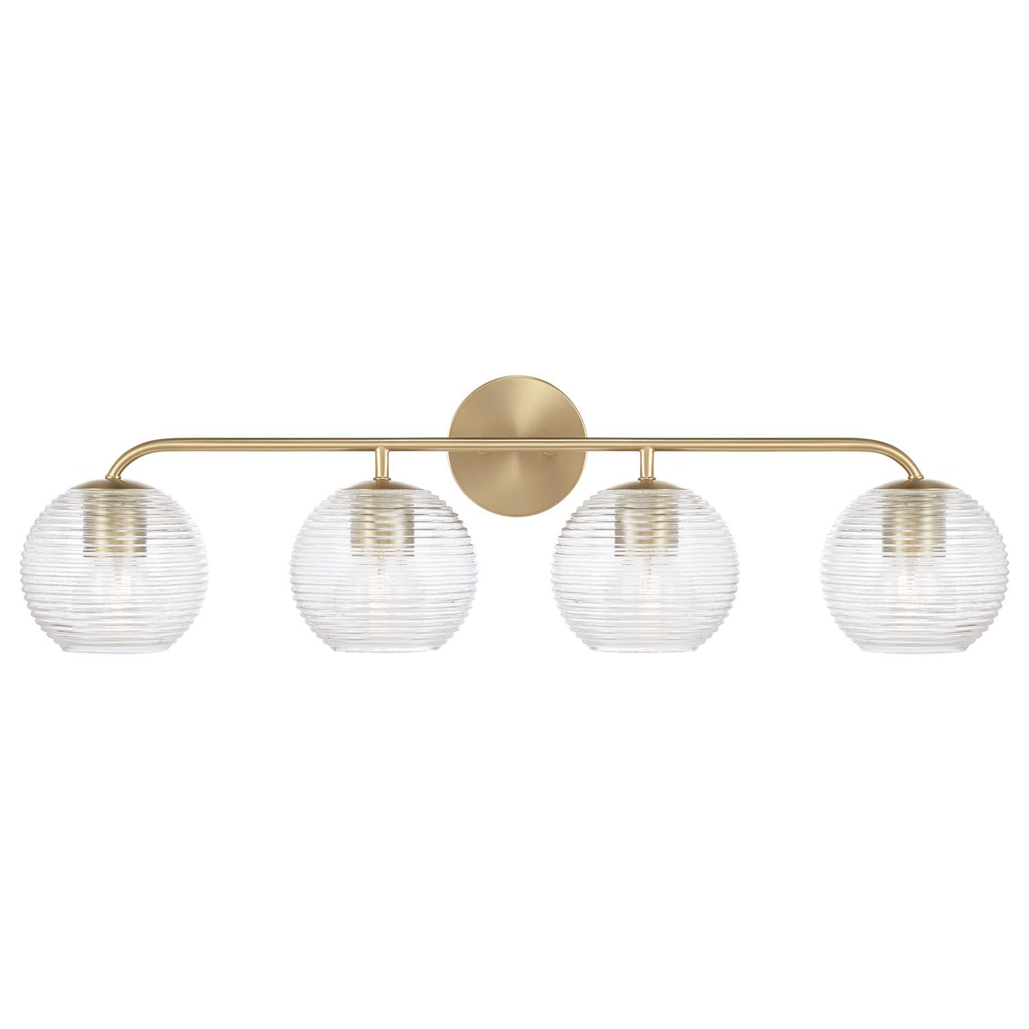 Image 4 Capital Lighting Dolan 4 Light Vanity 33.5" Matte Brass more views
