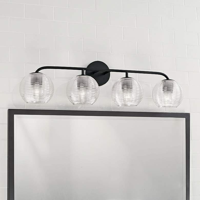 Image 1 Capital Lighting Dolan 4 Light Vanity Matte Black