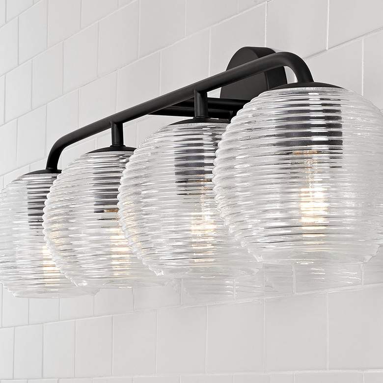 Image 4 Capital Lighting Dolan 4 Light Vanity Matte Black more views