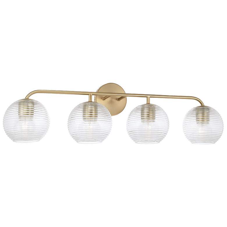 Image 1 Capital Lighting Dolan 4 Light Vanity Matte Brass
