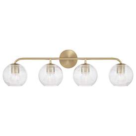 Image4 of Capital Lighting Dolan 4 Light Vanity Matte Brass more views