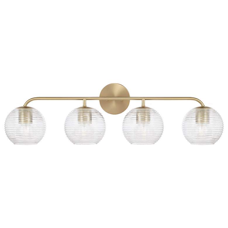 Image 4 Capital Lighting Dolan 4 Light Vanity Matte Brass more views