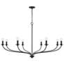 2_Capital Lighting Dolan 52" Wide Matte Black 8-Light Chandelier