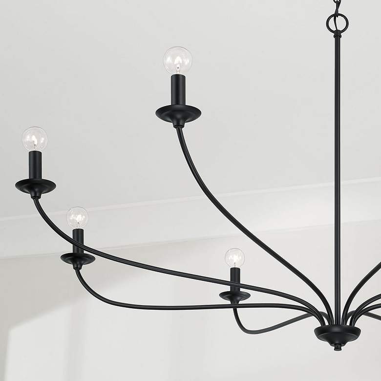 Image 3 Capital Lighting Dolan 52" Wide Matte Black 8-Light Chandelier more views