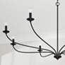 3_Capital Lighting Dolan 52" Wide Matte Black 8-Light Chandelier more views