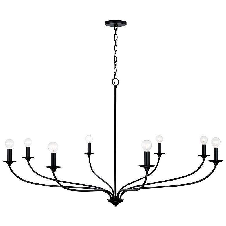 Image 4 Capital Lighting Dolan 52" Wide Matte Black 8-Light Chandelier more views