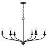 2_Capital Lighting Dolan 6 Light Chandelier Matte Black