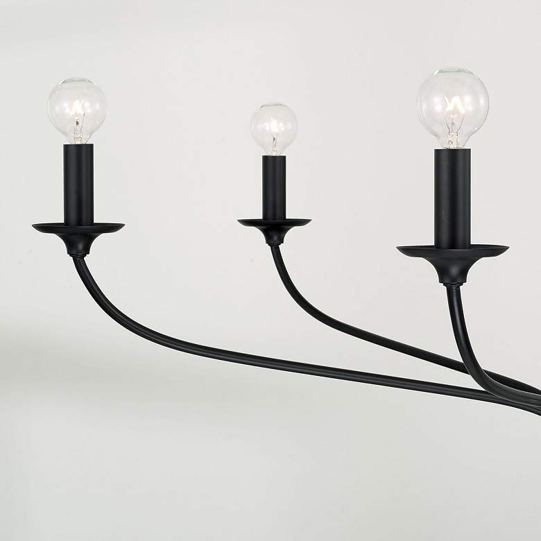 Image 3 Capital Lighting Dolan 6 Light Chandelier Matte Black more views