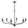4_Capital Lighting Dolan 6 Light Chandelier Matte Black more views