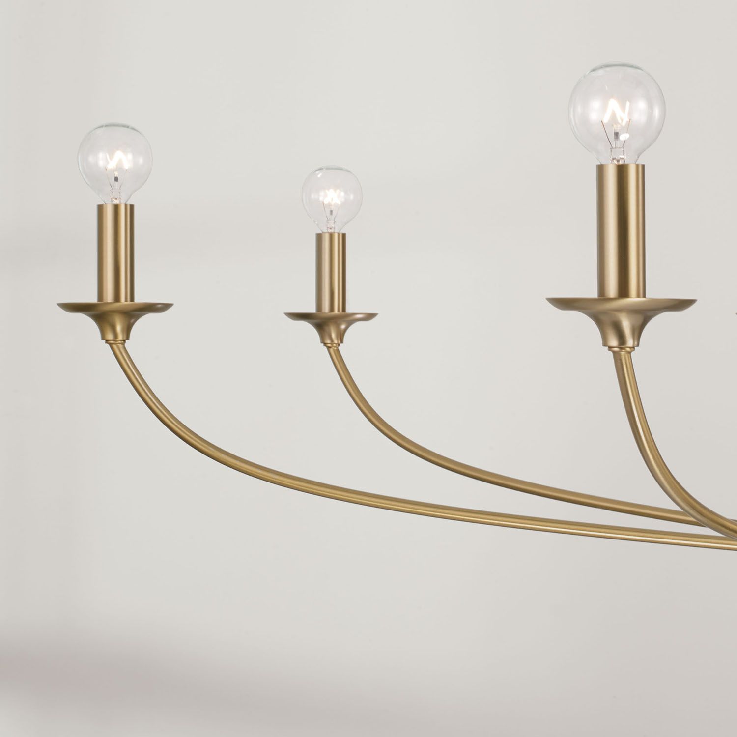 Image 3 Capital Lighting Dolan 8 Light Chandelier 52" Matte Brass more views