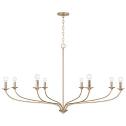 Capital Lighting Dolan 8 Light Chandelier Matte Brass