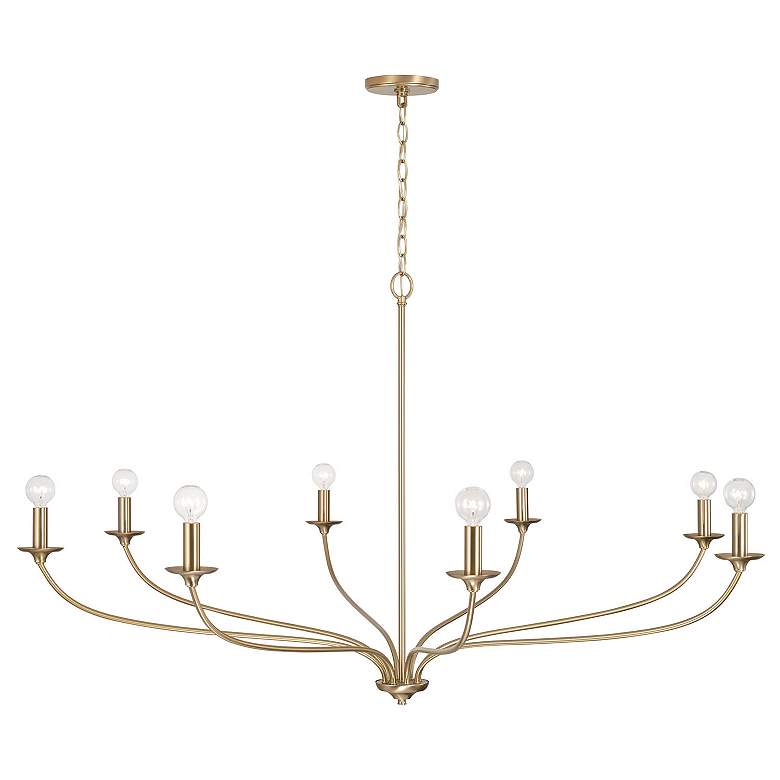 Image 4 Capital Lighting Dolan 8 Light Chandelier Matte Brass more views