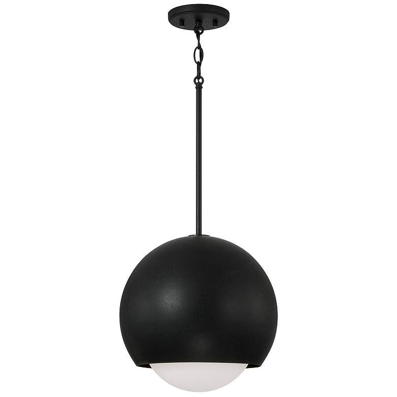 Image 1 Capital Lighting Dolby 1 Light Pendant Black Iron