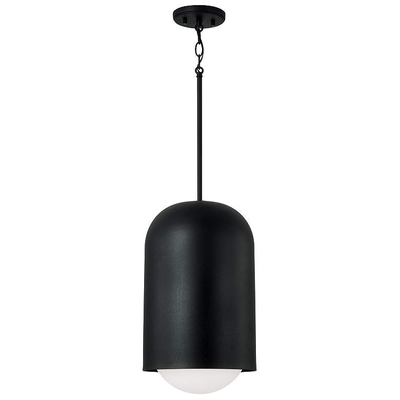 Image 2 Capital Lighting Dolby 1 Light Pendant Black Iron