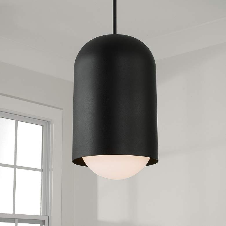 Image 1 Capital Lighting Dolby 1 Light Pendant Black Iron