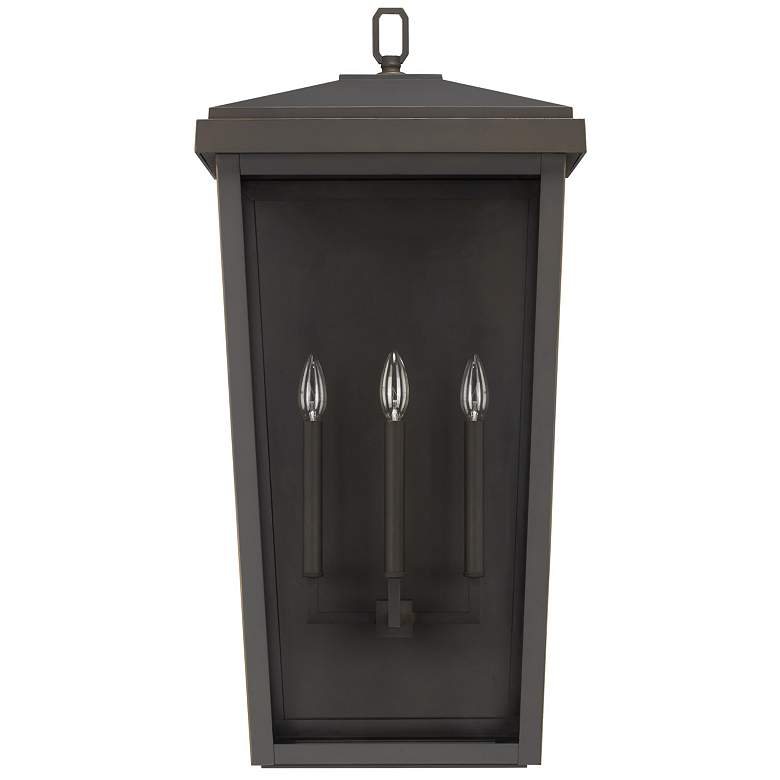 Image 1 Capital Lighting Donnelly 3 Light Outdoor Wall-Lantern Oiled Bronze