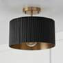 1_Capital Lighting Donovan 12 1/2" Brass and Matte Black Ceiling Light
