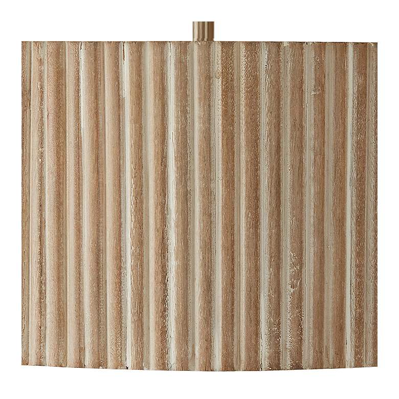 Image 3 Capital Lighting Donovan 12 1/2" Brass Mango Wood Ceiling Light more views
