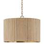 3_Capital Lighting Donovan 19 3/4" Wide White-Washed Brass Drum Pendant