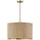 Capital Lighting Donovan 19 3/4" Wide White-Washed Brass Drum Pendant