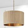 2_Capital Lighting Donovan 19 3/4" Wide White-Washed Brass Drum Pendant