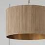 5_Capital Lighting Donovan 19 3/4" Wide White-Washed Brass Drum Pendant more views