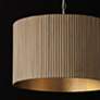6_Capital Lighting Donovan 19 3/4" Wide White-Washed Brass Drum Pendant more views