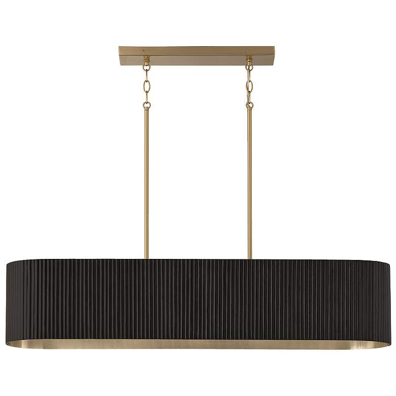 Image 2 Capital Lighting Donovan 5 Light Chandelier 44.25" Black Stain,Matte B
