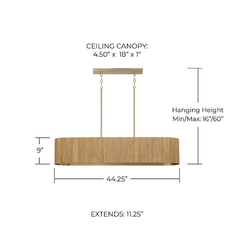 Image 4 Capital Lighting Donovan 5 Light Chandelier 44.25" White Wash, Matte B more views