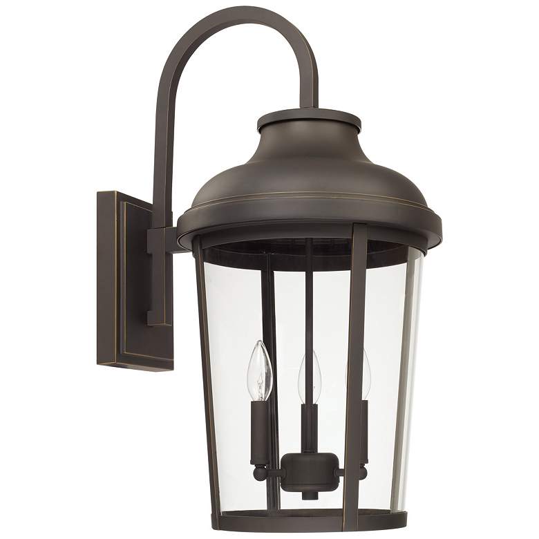 Image 1 Capital Lighting Dunbar 26 1/2" High Oiled Bronze Outdoor Wall Light