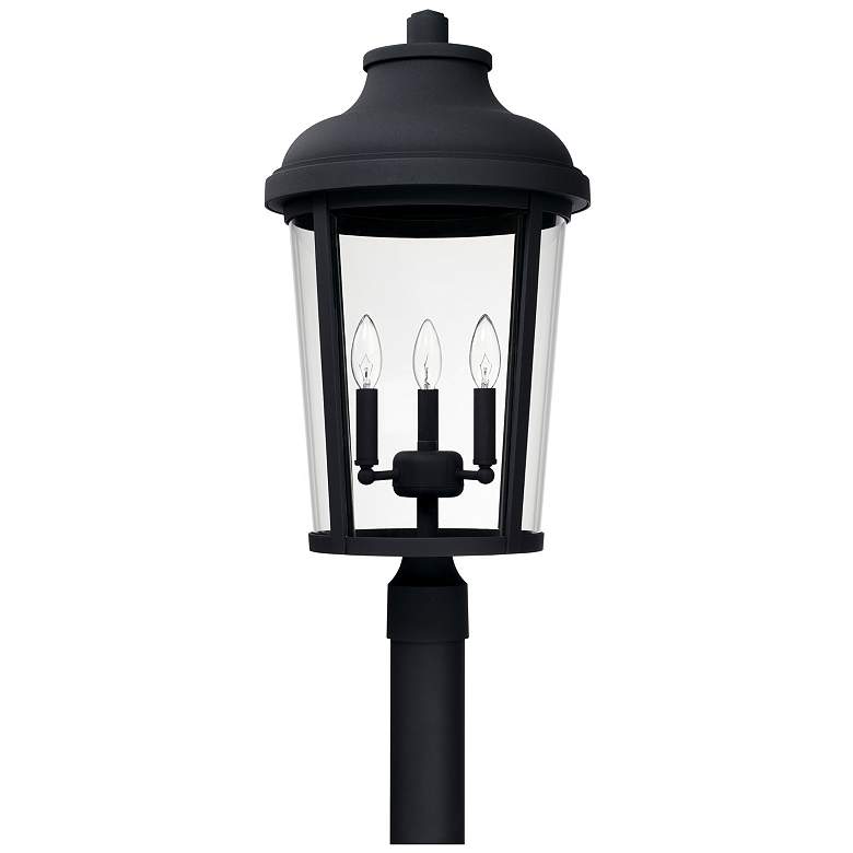 Image 1 Capital Lighting Dunbar 3 Light Outdoor Post Lantern Black