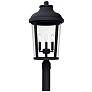 Capital Lighting Dunbar 3 Light Outdoor Post Lantern Black