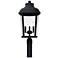 Capital Lighting Dunbar 3 Light Outdoor Post Lantern Black