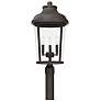 Capital Lighting Dunbar 3 Light Outdoor Post Lantern Oiled Bronze