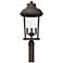 Capital Lighting Dunbar 3 Light Outdoor Post Lantern Oiled Bronze