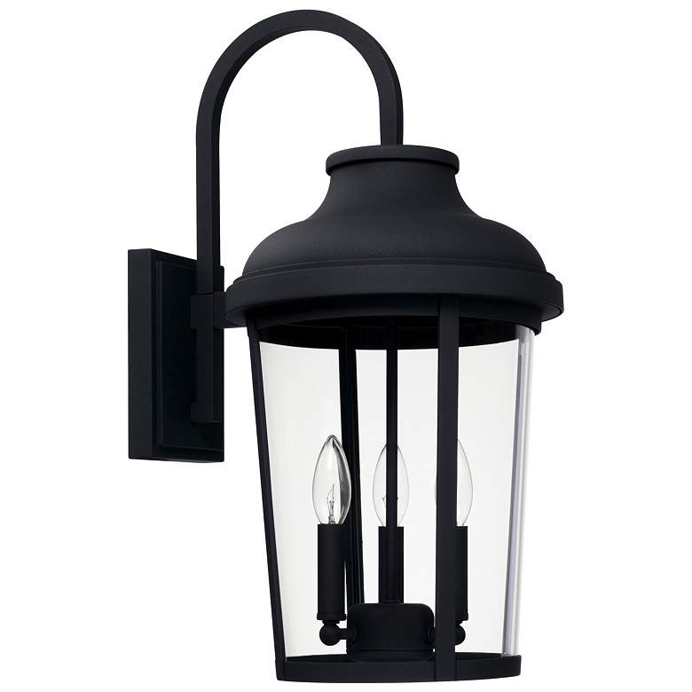 Image 1 Capital Lighting Dunbar 3 Light Outdoor Wall-Lantern Black