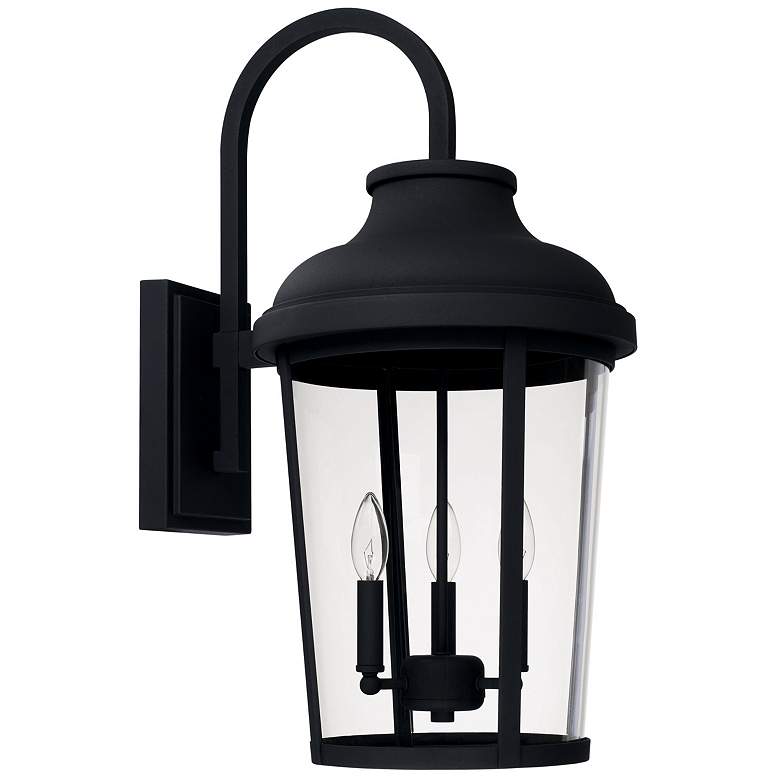 Image 1 Capital Lighting Dunbar 3 Light Outdoor Wall-Lantern Black