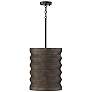 2_Capital Lighting Dunn 1 Light Pendant 14" Espresso Stain and Black