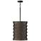 Capital Lighting Dunn 1 Light Pendant 14" Espresso Stain and Black