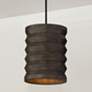 1_Capital Lighting Dunn 1 Light Pendant 14" Espresso Stain and Black