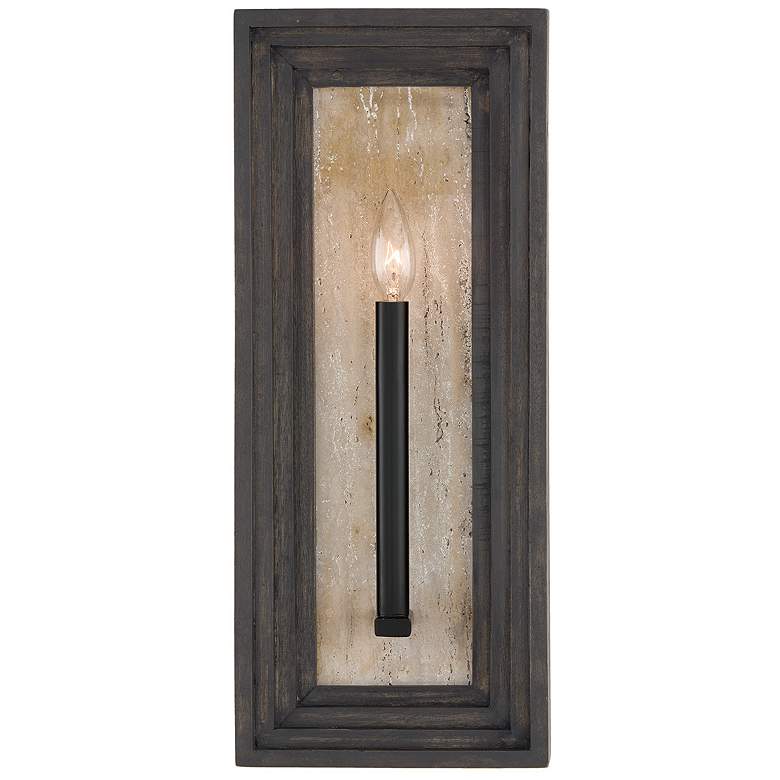 Image 4 Capital Lighting Dunn 1 Light Sconce 8.25" Espresso Stain and Black more views