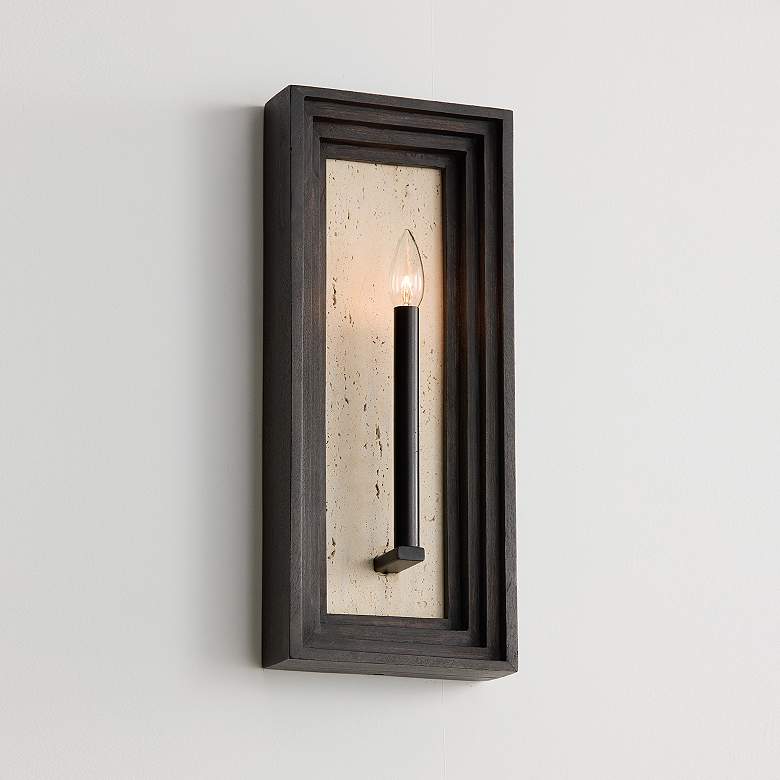 Image 5 Capital Lighting Dunn 1 Light Sconce 8.25" Espresso Stain and Black more views