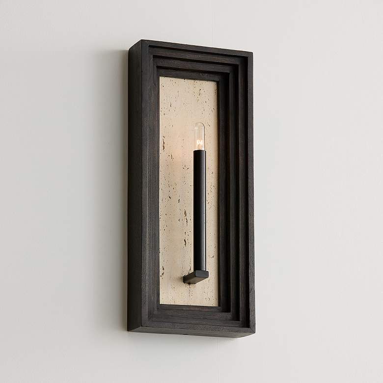 Image 6 Capital Lighting Dunn 1 Light Sconce 8.25" Espresso Stain and Black more views