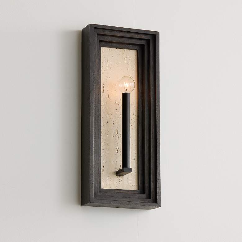 Image 7 Capital Lighting Dunn 1 Light Sconce 8.25" Espresso Stain and Black more views