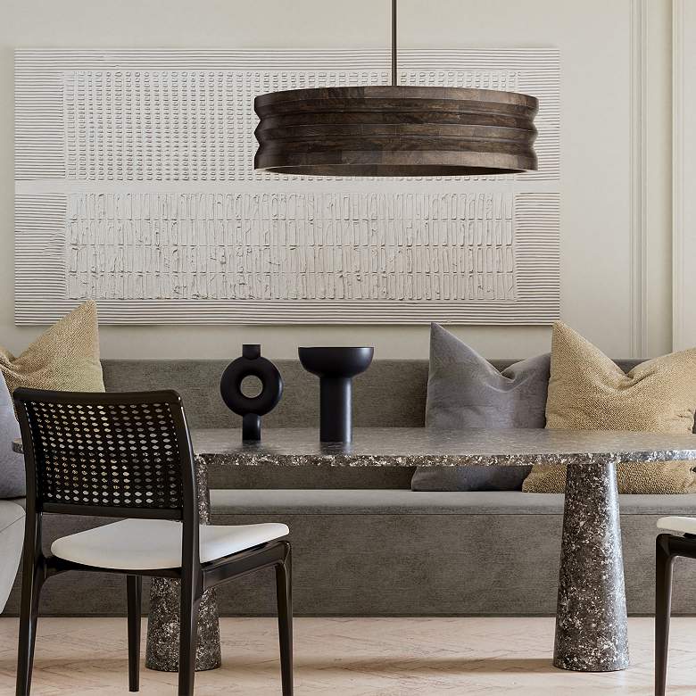 Image 3 Capital Lighting Dunn 4 Light Chandelier 30" Espresso Stain and Black more views