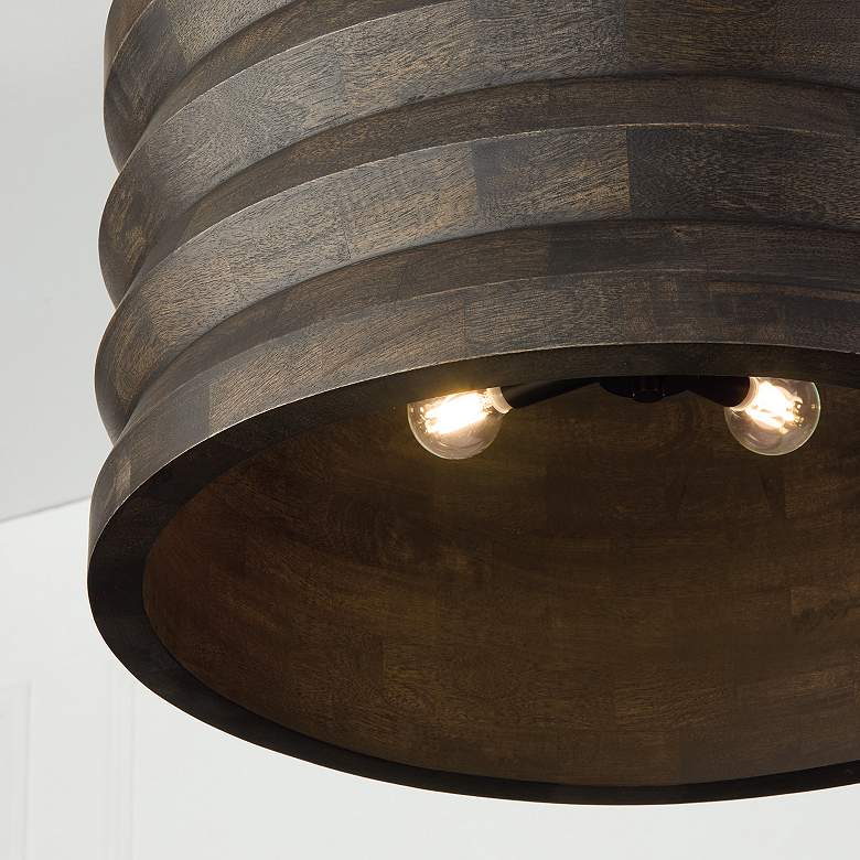 Image 4 Capital Lighting Dunn 4 Light Pendant 22" Espresso Stain and Black more views