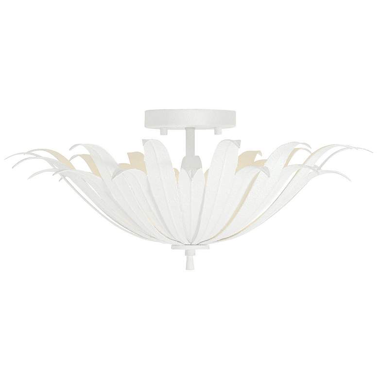 Image 2 Capital Lighting Eden 18" Wide 3-Light White Semi-Flush Ceiling Light