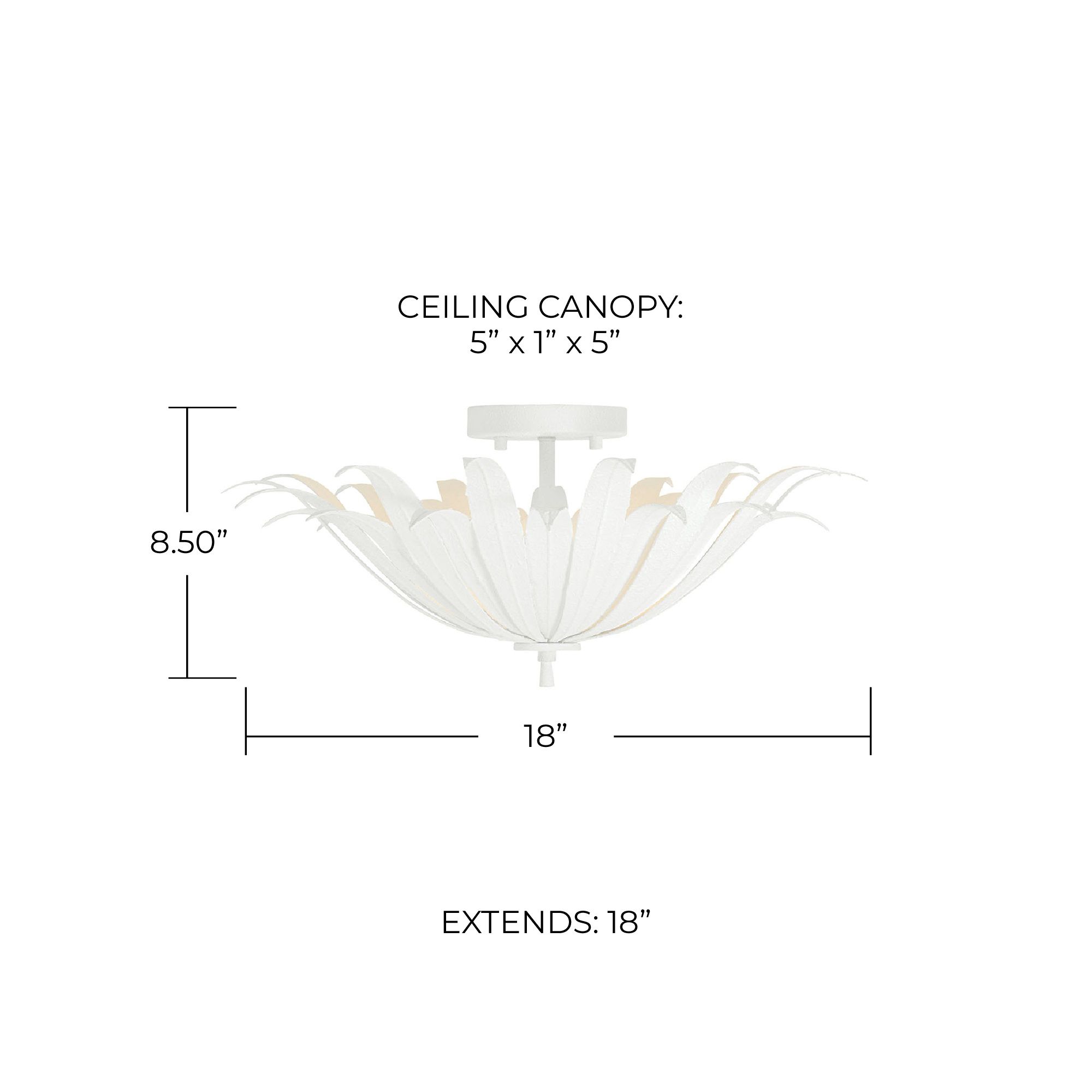 Image 4 Capital Lighting Eden 18" Wide 3-Light White Semi-Flush Ceiling Light more views